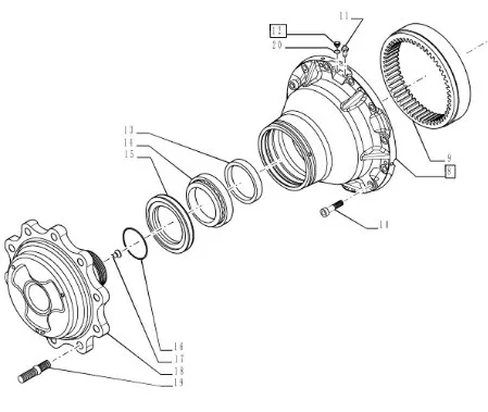 87708972 - крышка корпуса
